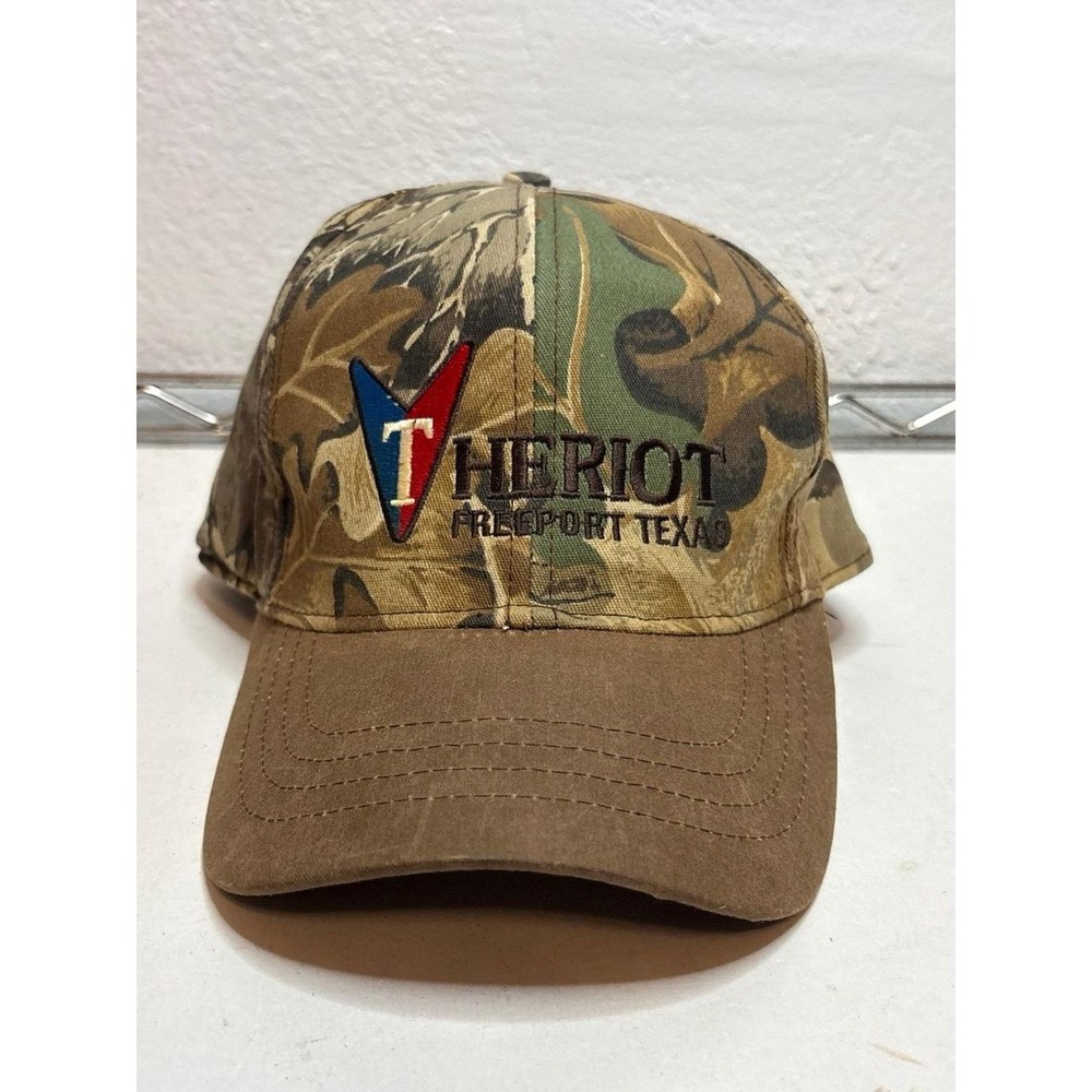 Theriot Freeport Texas Camo Hat Cap Snapback Ann's Monogramming Custom Vintage